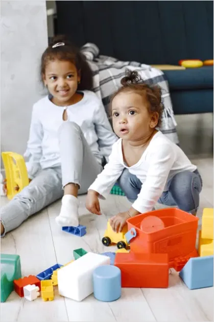 Detail Siblings Playing Together Floor Toys Number 7