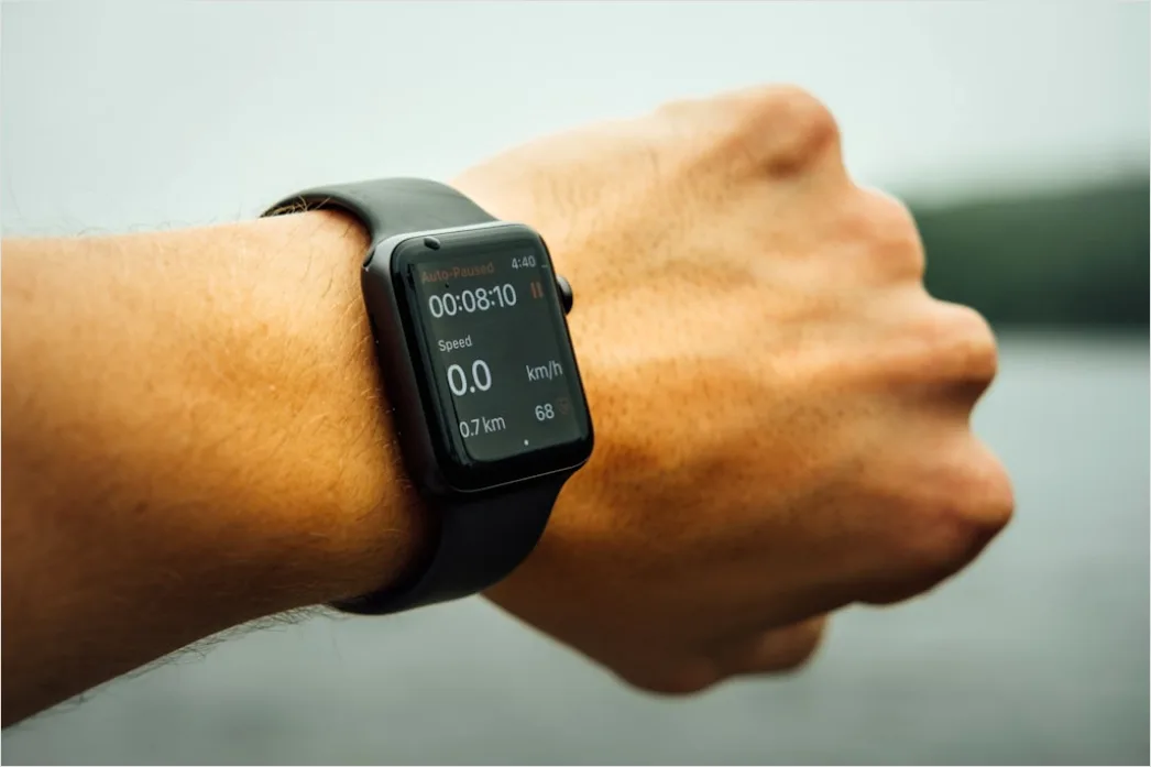 Detail Smartwatch On Wrist Close Up Number 8