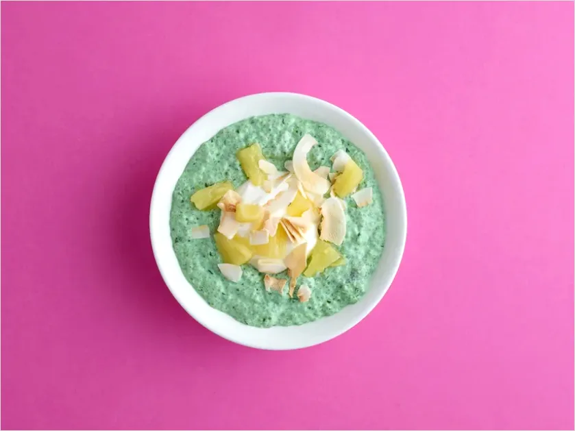 Detail Smoothie Bowl Colorful Toppings Overhead View Number 8
