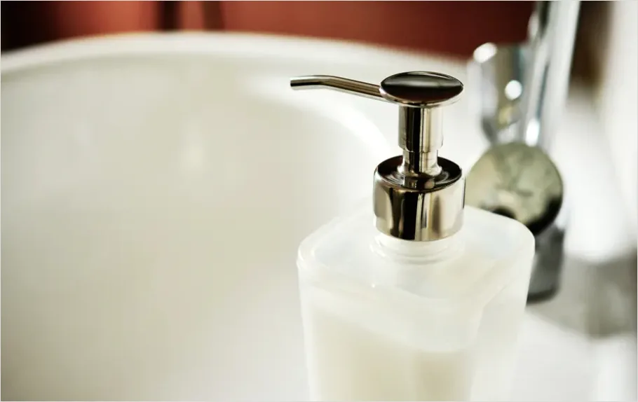 Detail Soap Dispenser Bathroom Counter Number 13