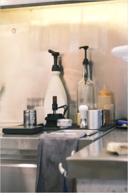 Detail Soap Dispenser Bathroom Counter Number 3