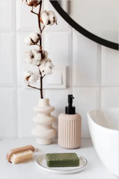 Detail Soap Dispenser Bathroom Counter Number 8