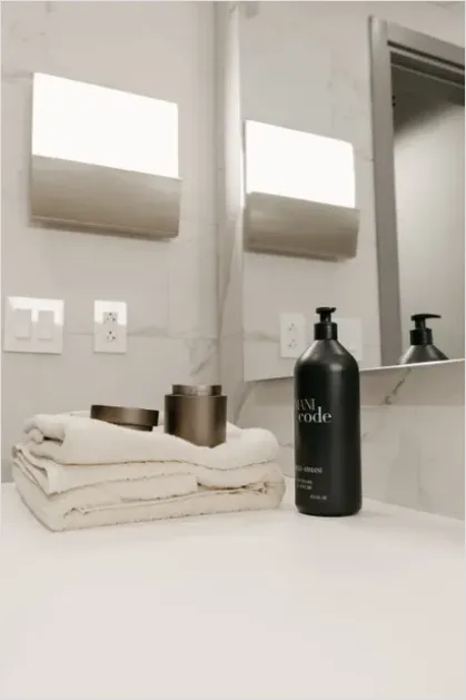 Detail Soap Dispenser Bathroom Counter Number 9