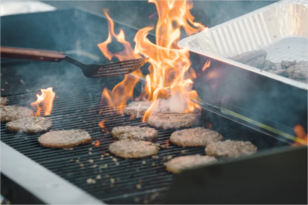Detail Summer Bbq Grill Smoke Burger Flip Number 12