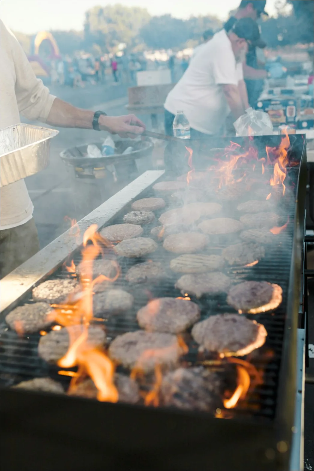 Detail Summer Bbq Grill Smoke Burger Flip Number 15