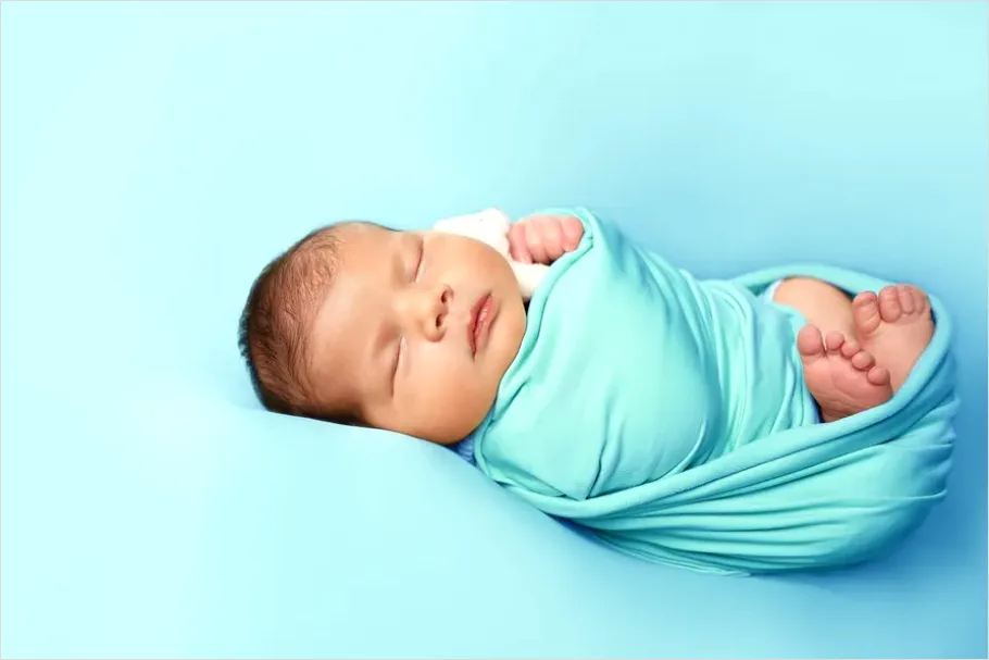 Detail Swaddled Newborn Baby Soft Blanket Number 2