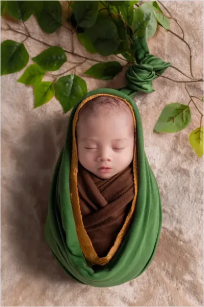 Detail Swaddled Newborn Baby Soft Blanket Number 13