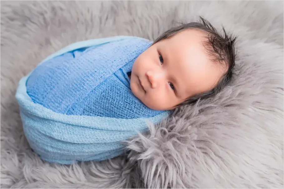 Detail Swaddled Newborn Baby Soft Blanket Number 4