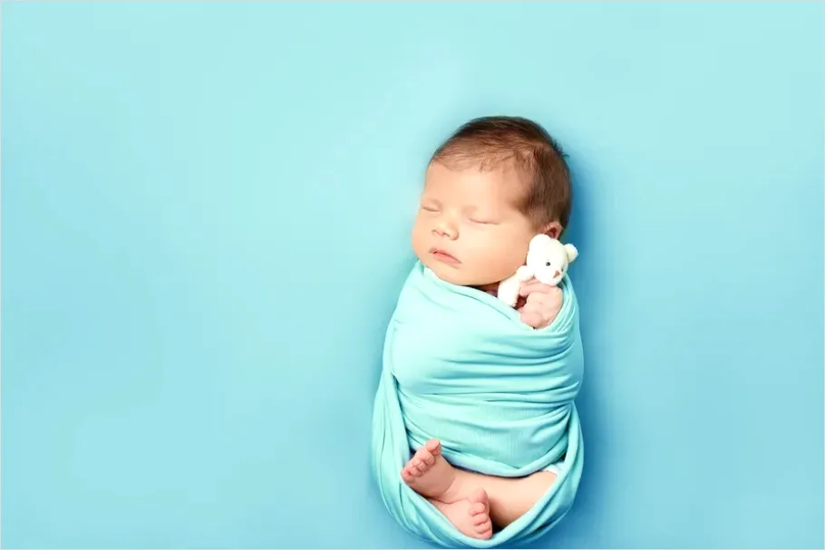 Detail Swaddled Newborn Baby Soft Blanket Number 8
