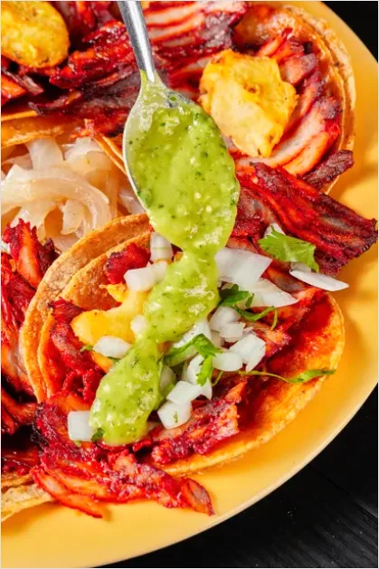Detail Tacos Al Pastor Street Style Plate Number 2