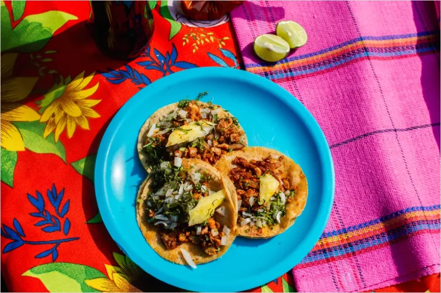 Detail Tacos Al Pastor Street Style Plate Number 3