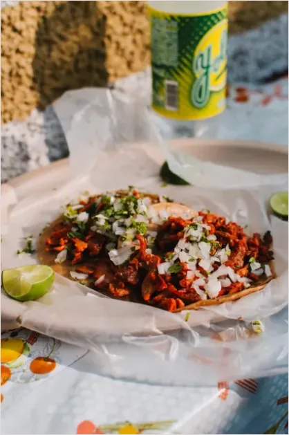 Detail Tacos Al Pastor Street Style Plate Number 7