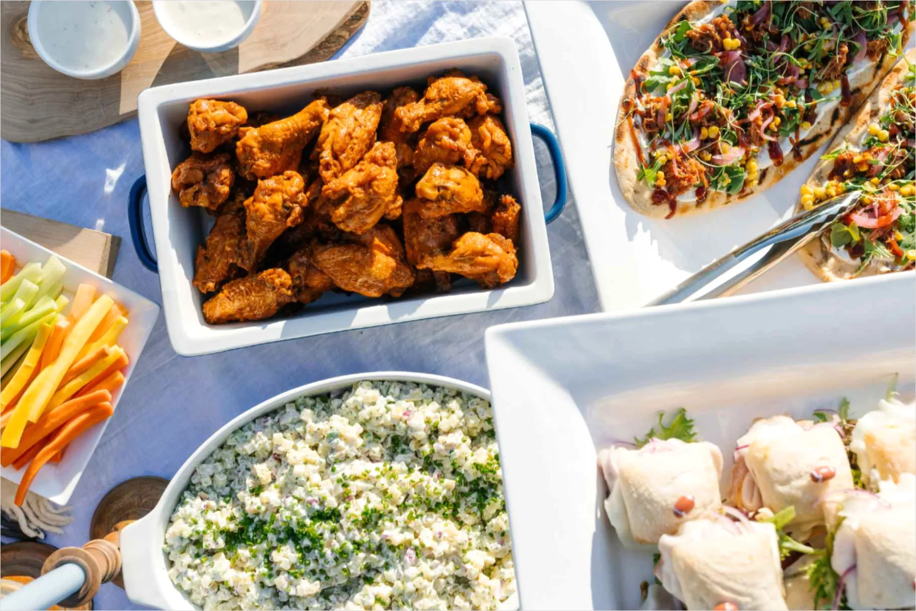 Detail Tailgate Snacks Spread Football Party Number 4