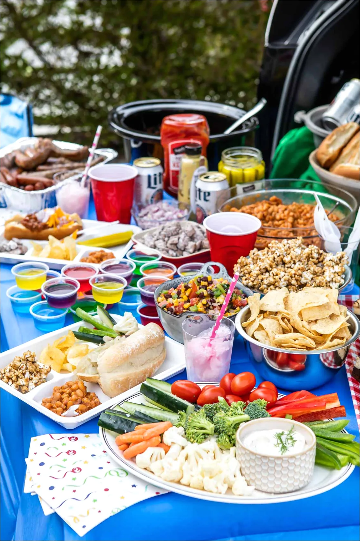 Detail Tailgate Snacks Spread Football Party Number 8