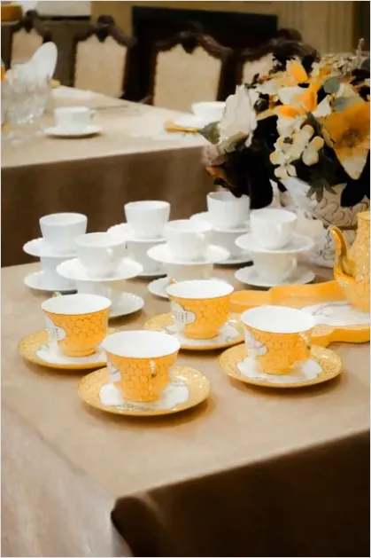 Detail Tea Cup And Saucer Number 8