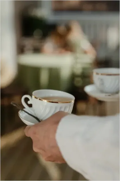 Detail Tea Cup And Saucer Number 10