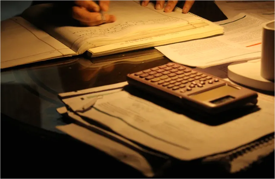 Detail Teen Doing Homework Late Night Desk Number 10