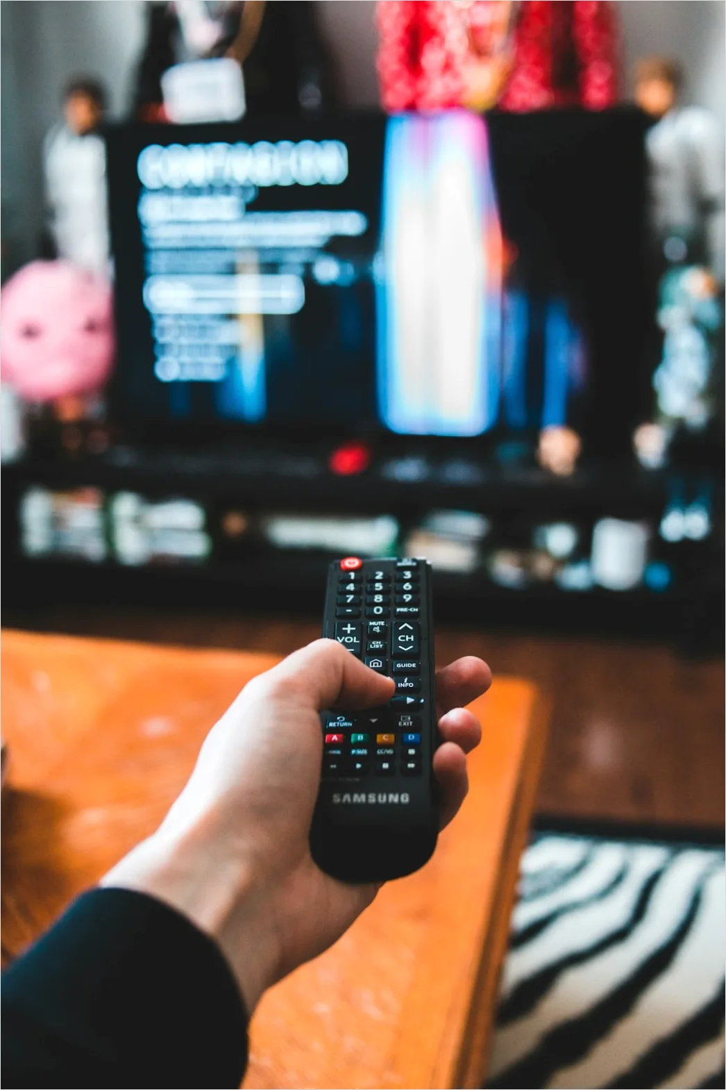 Detail Television Remote Control Close Up Number 2