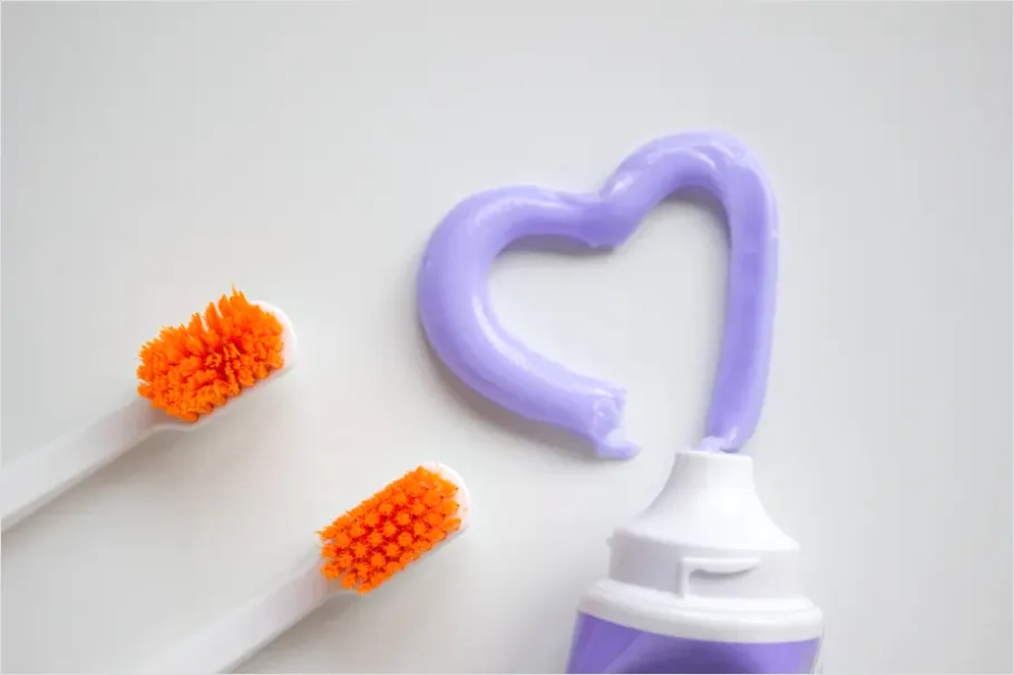 Toothbrush And Toothpaste Flat Lay 88ba