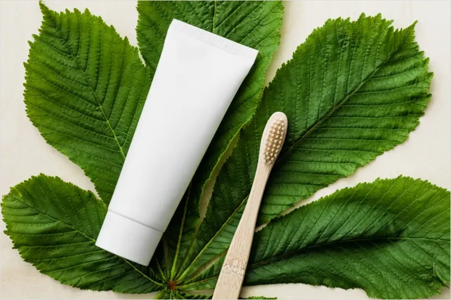 Detail Toothbrush And Toothpaste Flat Lay Number 5
