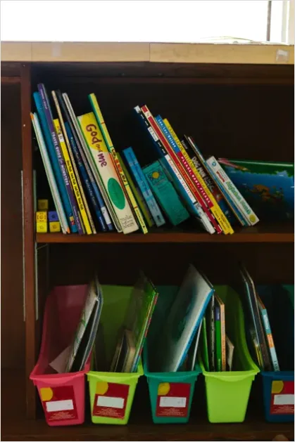 Detail Toy Storage Organization Bins Labeled Number 6