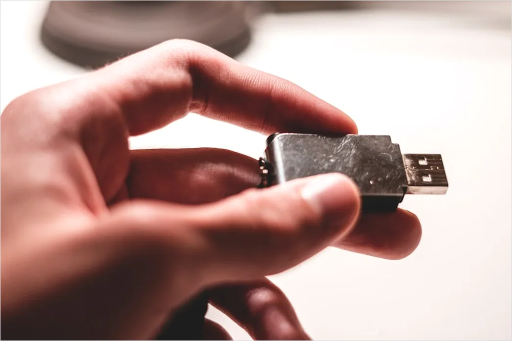 Detail Usb Flash Drive Close Up Number 8