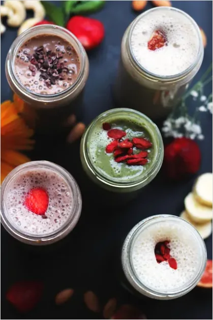Detail Vegan Breakfast Smoothie Jar Mason Number 13