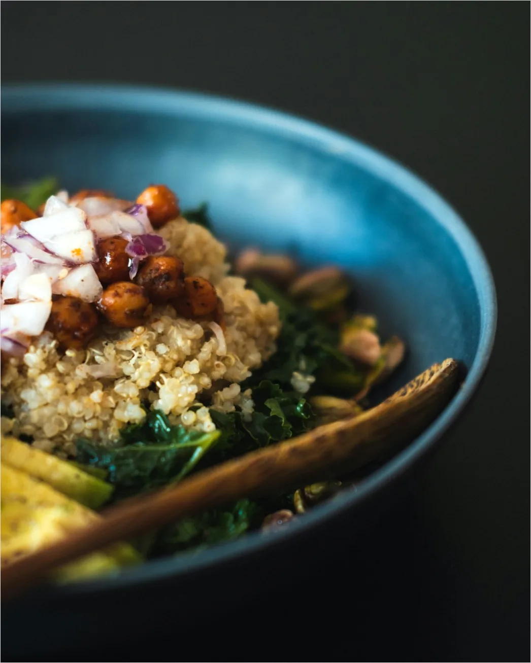Detail Vegetarian Grain Bowl Tahini Drizzle Close Up Number 7