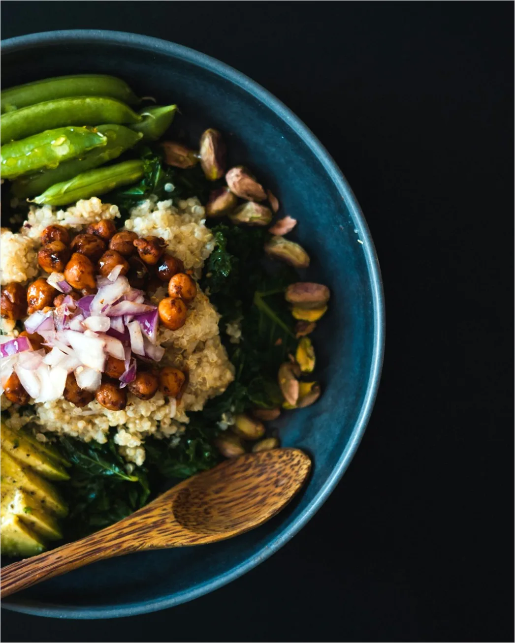 Detail Vegetarian Grain Bowl Tahini Drizzle Close Up Number 10