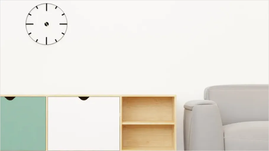 Detail Wall Clock Modern Minimal Number 13