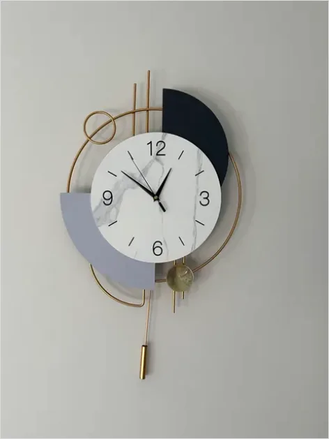 Detail Wall Clock Modern Minimal Number 6