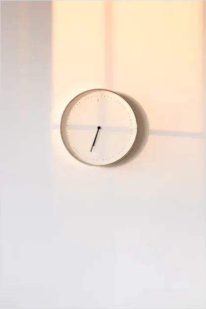 Detail Wall Clock Modern Minimal Number 9