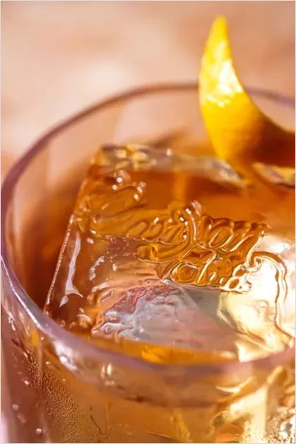 Detail Whiskey Glass Ice Close Up Number 12