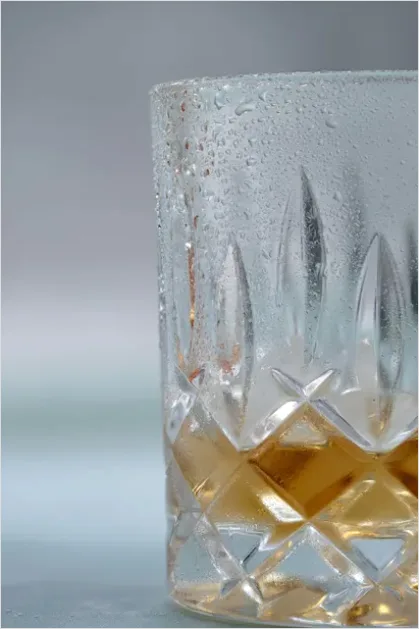 Detail Whiskey Glass Ice Close Up Number 3