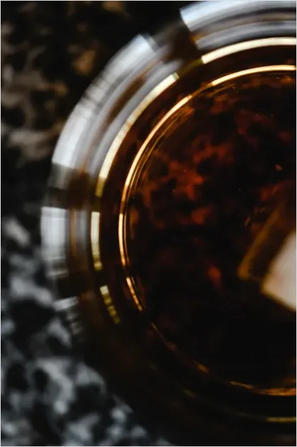 Detail Whiskey Glass Ice Close Up Number 9
