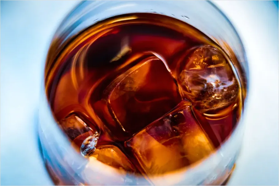 Detail Whiskey Glass Ice Close Up Number 10