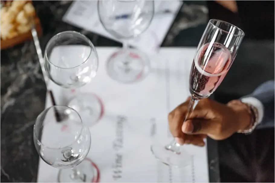 Detail Wine Festival Tasting Glasses Close Up Number 14