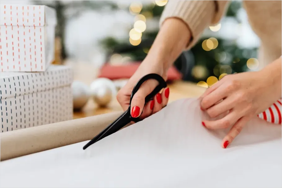Detail Wrapping Paper And Scissors Number 2