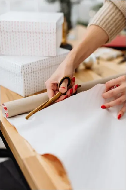 Detail Wrapping Paper And Scissors Number 7
