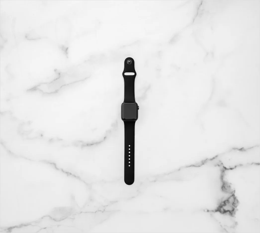 Detail Wristwatch On Marble Flat Lay Number 4