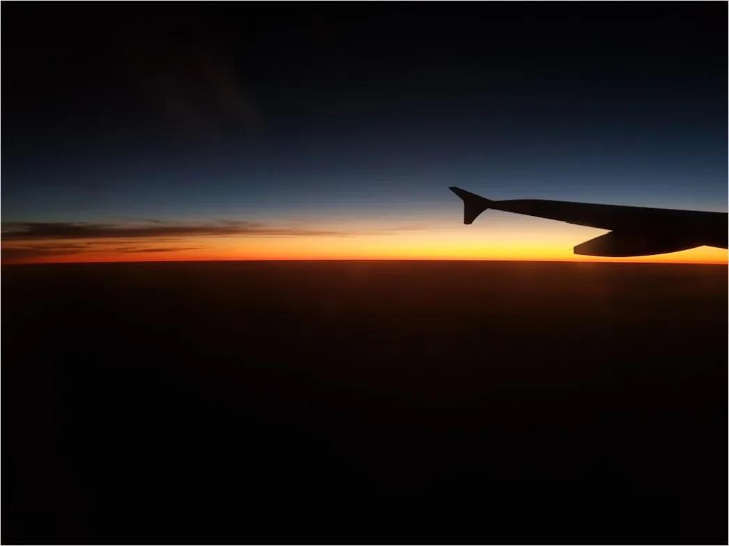 Detail Airplane Wing Sunset Sky View Number 11