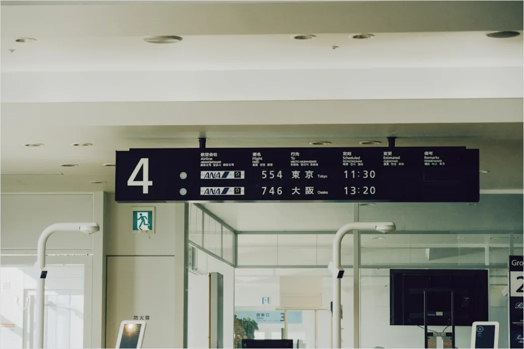 Detail Airport Departure Board Close Up Number 2