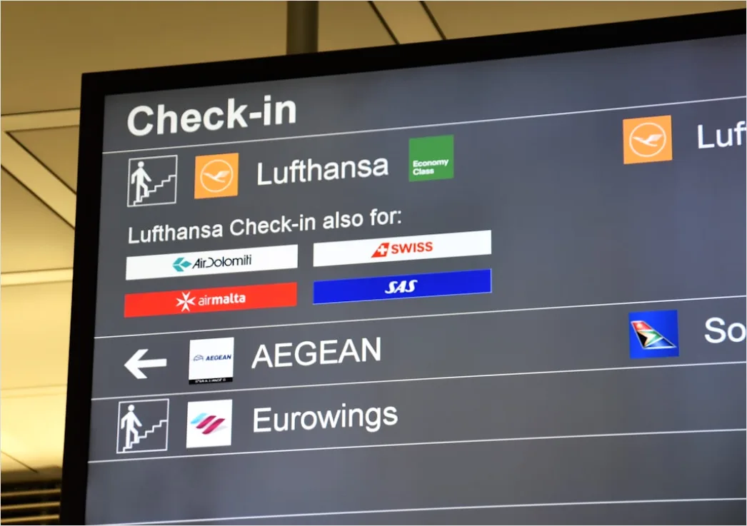 Detail Airport Departure Board Close Up Number 3