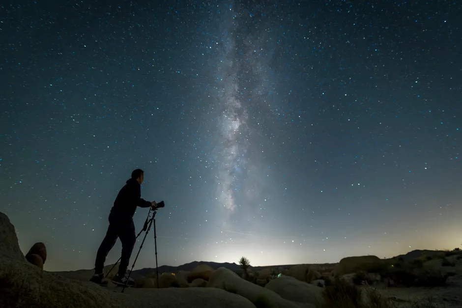 Detail Astrophotography Setup Tripod Telescope Night Number 16