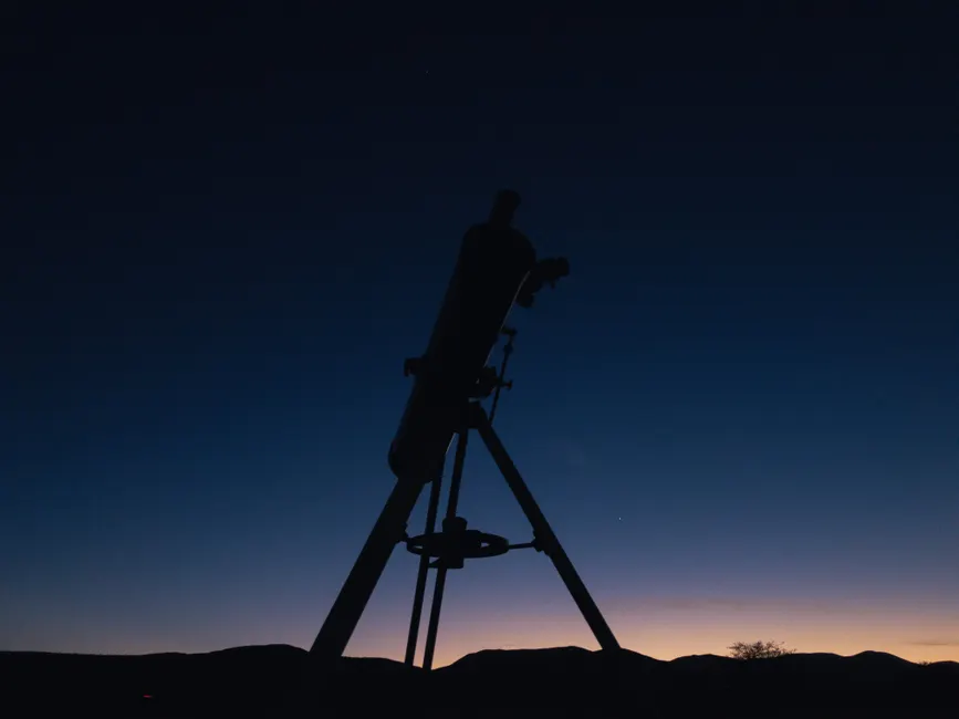 Detail Astrophotography Setup Tripod Telescope Night Number 8
