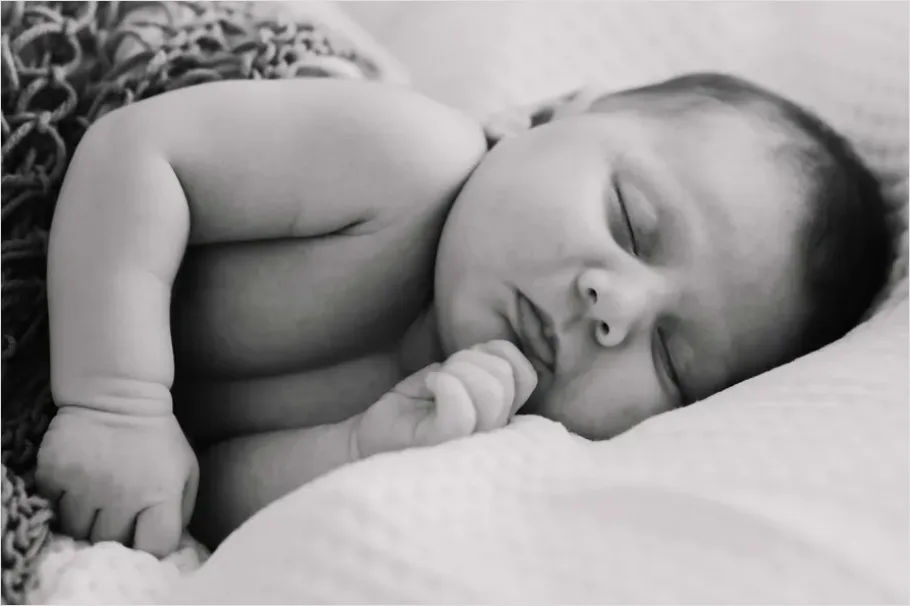 Detail Baby Portrait Sleeping Close Up Number 12
