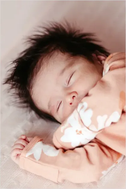 Detail Baby Portrait Sleeping Close Up Number 13