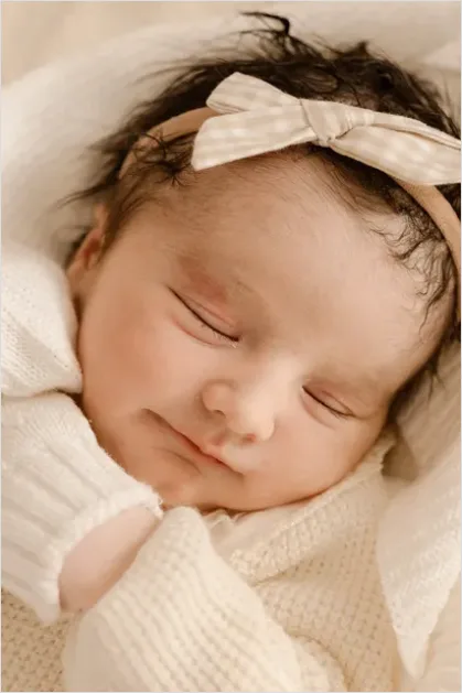 Detail Baby Portrait Sleeping Close Up Number 15