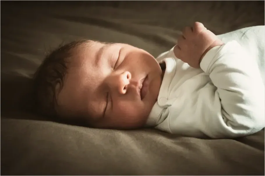 Detail Baby Portrait Sleeping Close Up Number 16