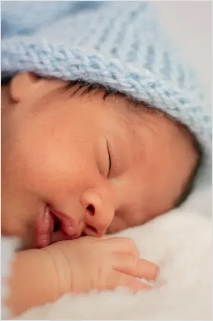 Detail Baby Portrait Sleeping Close Up Number 10